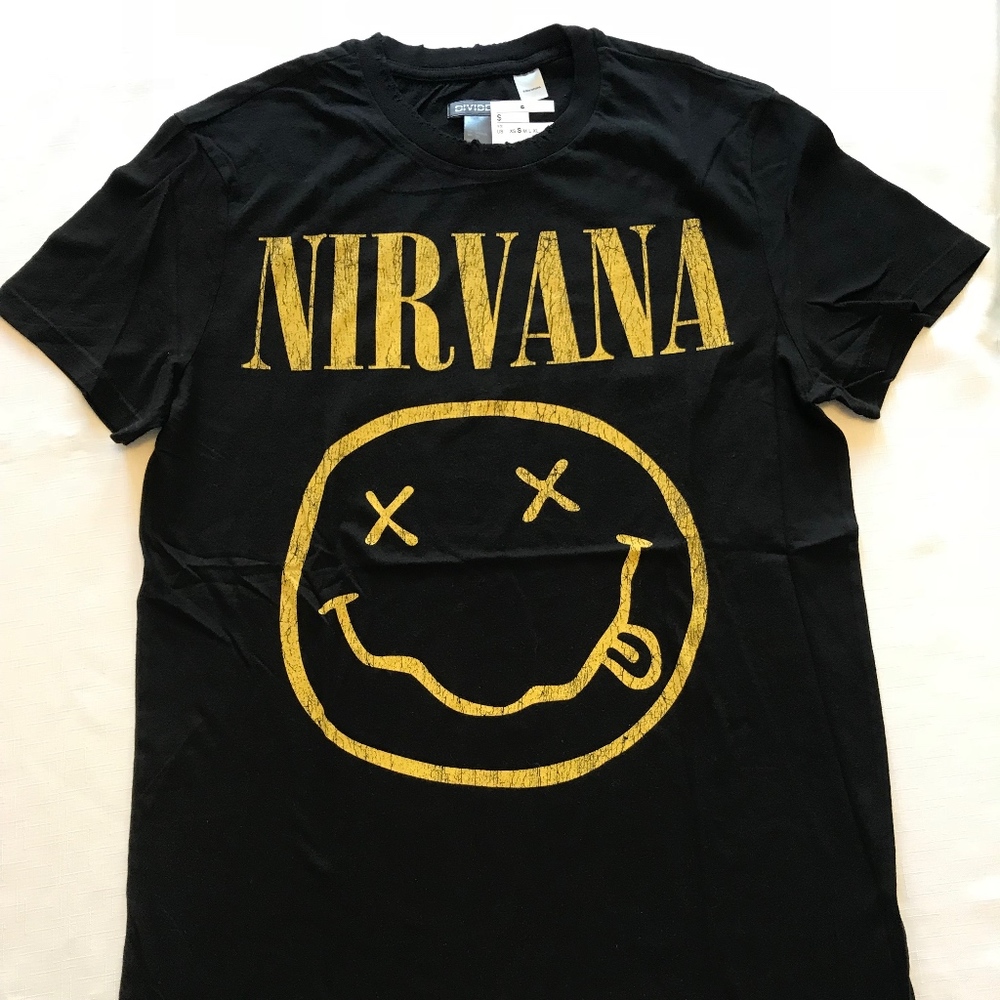 Licensed & Authentic NIRVANA T-Shirts S, M NWT - Picture 1 of 3